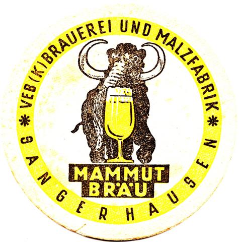 sangerhausen msh-st mammut mam rund 1a (215-veb k-schwarzgelb) 